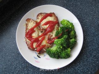 Cheese Baked Fish Cubes with Broccoli recipe