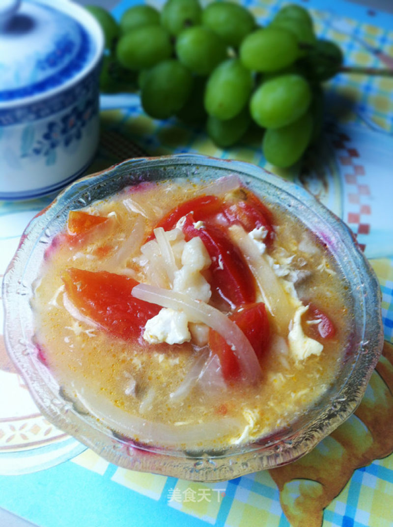 White Radish Tomato Lump Soup