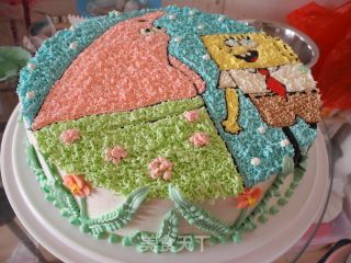 Spongebob and Pie Star Cake recipe