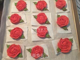 Bean Paste Rose Cookies recipe