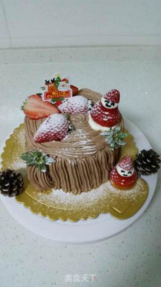 Chocolate Swirl Stump Cake-winning Works of The 2nd Lezhong Baking Competition recipe