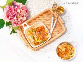 【baby Food】salmon Pasta with Mixed Vegetables recipe