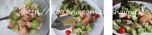 Salmon with Avocado Salad recipe