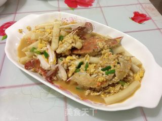 Crab Fried Rice Cake recipe