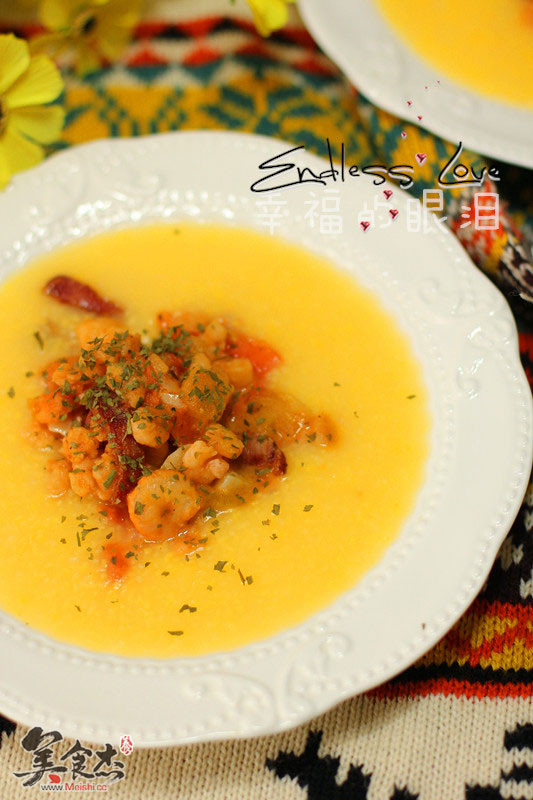 Italian Style Shrimp Polenta recipe