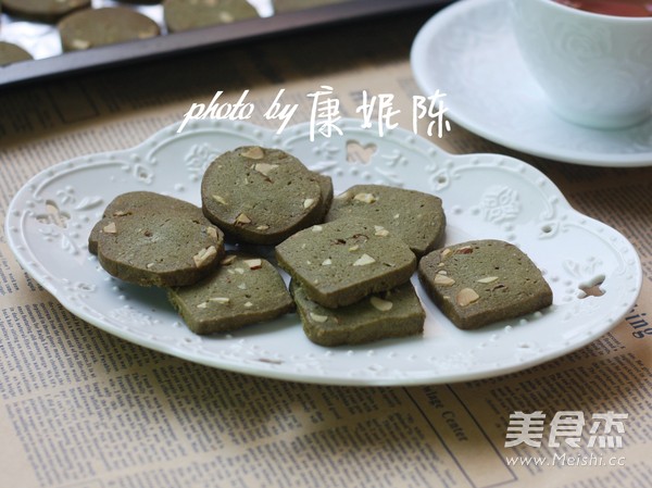 Matcha Almond Cookies recipe