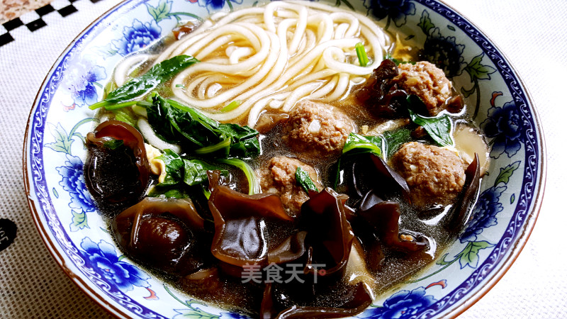 #信之美木耳试吃#black Fungus Meatball Soup recipe