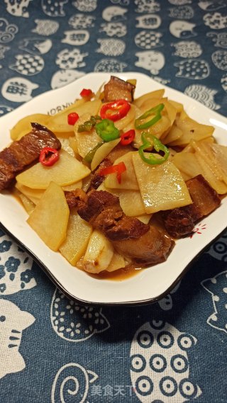 Braised Pork and Potato Chips recipe