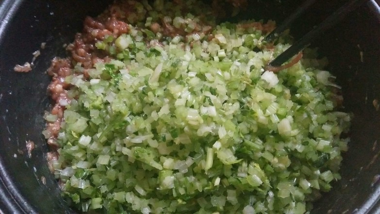 Homemade Celery Meat Ravioli recipe