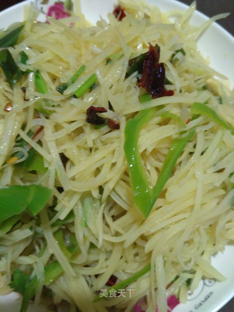 Hot and Sour Potato Shreds recipe