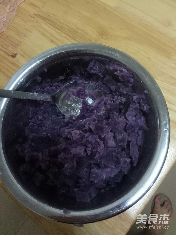 Coconut Milk Purple Sweet Potato Sago recipe