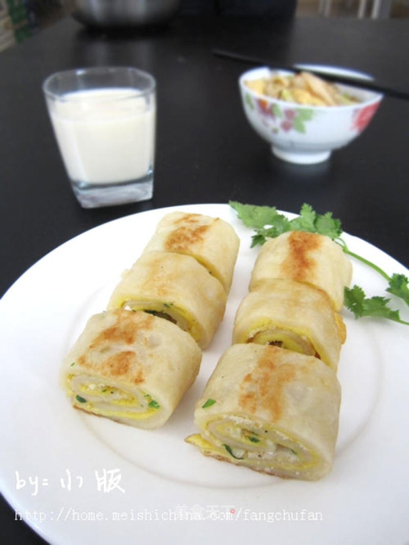 【nutritious Breakfast】shrimp Skin Egg Rolls recipe