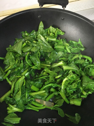 Stir-fried Bacon with Vegetable Moss recipe