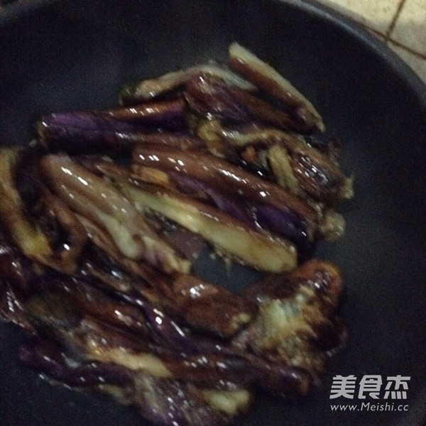 Braised Eggplant with Red Pepper recipe