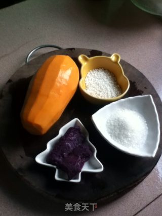 Papaya, Sago, Purple Sweet Potato Syrup recipe