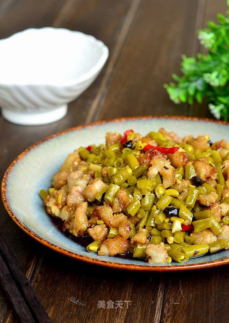 [fried Minced Pork with Capers] A Special Appetizer Specially Prepared for Autumn Fat in Late Summer recipe