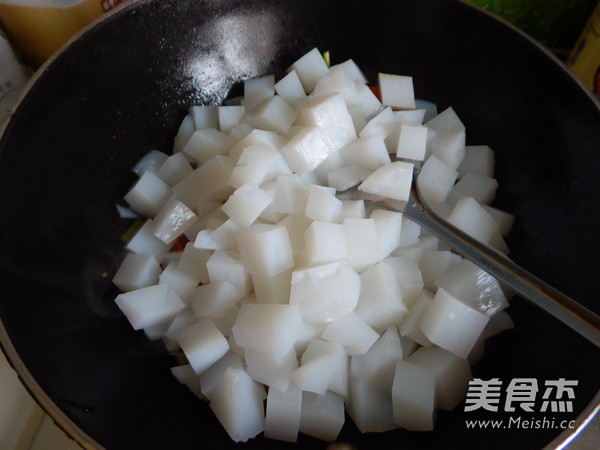 Stir-fried Jelly with Minced Meat recipe