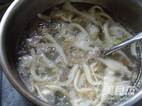 Mushroom Pork Soup recipe