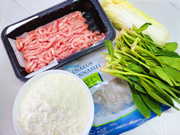 Baby Cabbage Dumplings Stuffed with Pork and Shrimp recipe