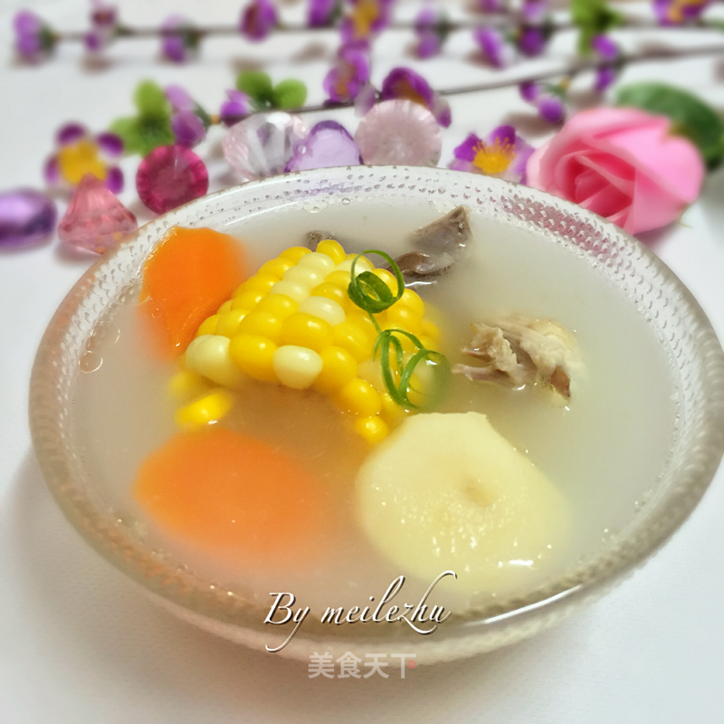 Corn Carrot Chicken Soup recipe