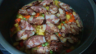 Assorted Sausage Braised Rice recipe