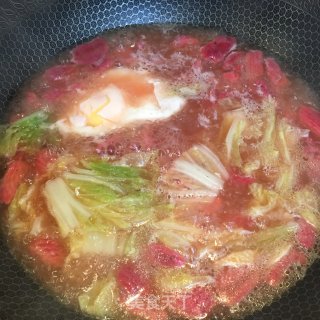 Poached Egg Vegetable Cat Ear Soup recipe