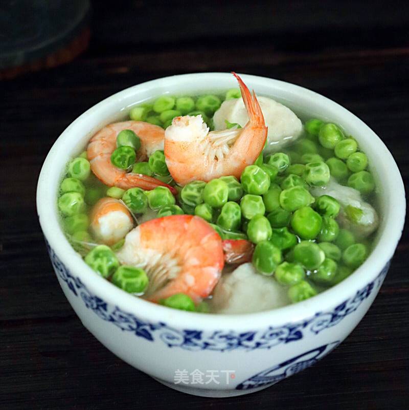 Pea Shrimp Meatball Soup recipe