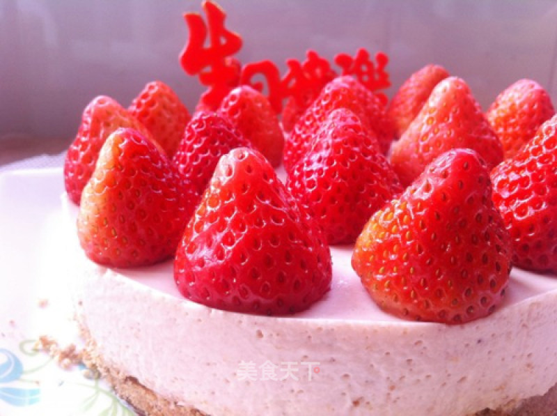 A Birthday Cake that Can be Made without An Oven-strawberry Mousse Cake recipe