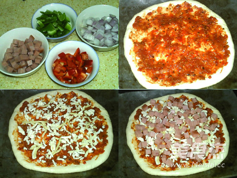 Ham Pizza recipe