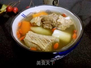 Casserole with Chinese Yam Pork Ribs Soup recipe