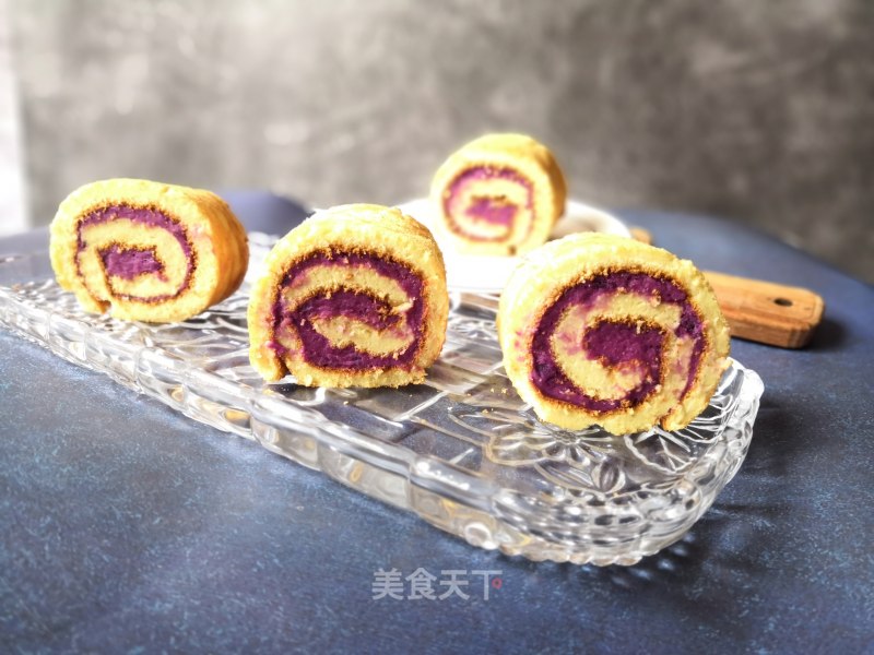 Purple Sweet Potato Cake Roll recipe