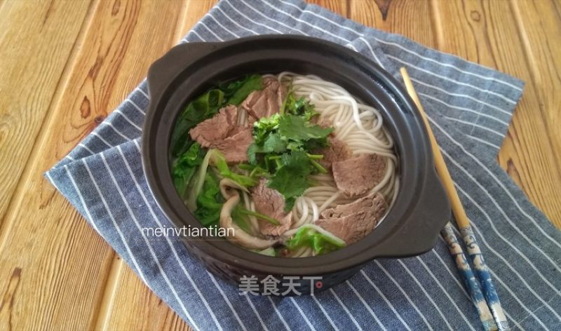 Beef and Potato Noodles in Clear Soup recipe