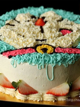 Doraemon Cream Cake recipe