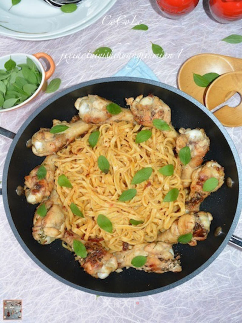 Chicken Shank Italian Style Golden Noodles (one of The Series)