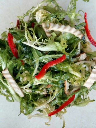 Red Pepper Dried Bean Curd Mixed with Bitter Chrysanthemum recipe