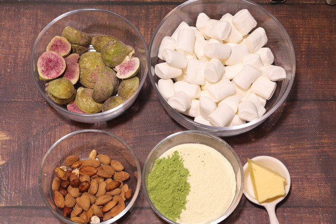 Matcha Dried Fig Nougat recipe