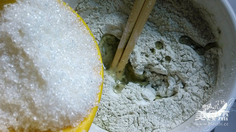 Matcha Mango Sticky Rice Cake recipe