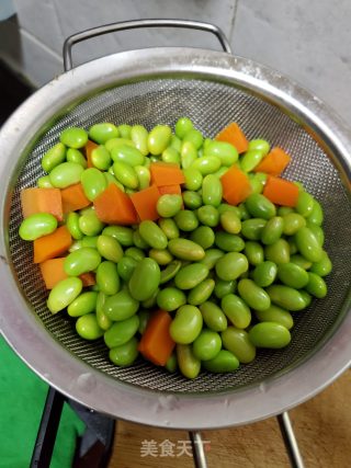 Fried Edamame with Octopus Feet recipe