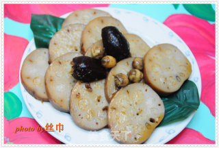 Red Dates, Lotus Seeds, Glutinous Rice and Lotus Root recipe