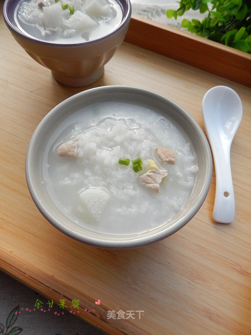 Lean Pork Congee with Yam recipe