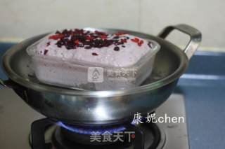 Purple Sweet Potato Rice Cake recipe