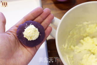 Purple Sweet Potato Sesame Milk Ball recipe