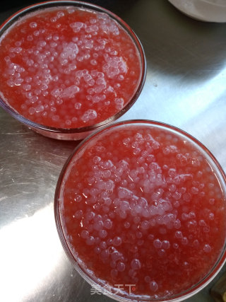 #trust of Beauty#watermelon and Sago recipe