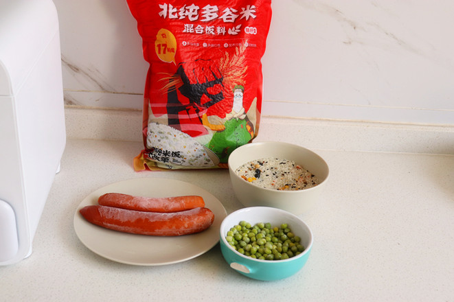 Sausage Multigrain Rice recipe