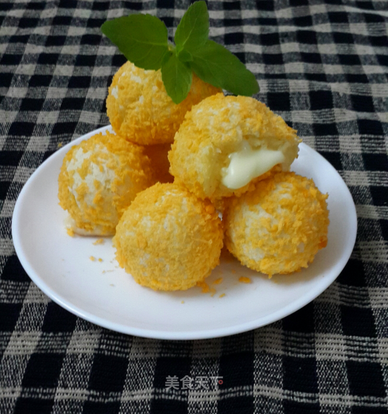 Cheese Heart Potato Balls recipe