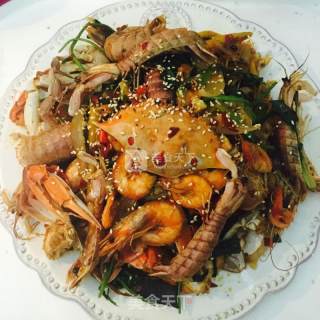 Ecstasy Spicy Seafood Assortment (crab 🦀 Prawns and Mantis Shrimp) recipe