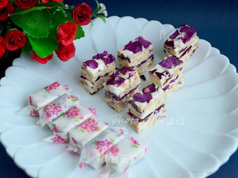 # Fourth Baking Contest and is Love to Eat Festival#rose Flower Nougat recipe