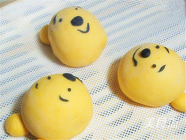 Winnie The Pooh Bean Paste Bun recipe