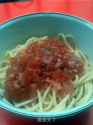 [heinz Tomato Sauce Doctrine] Trial Report-original Tomato Sauce Pasta recipe