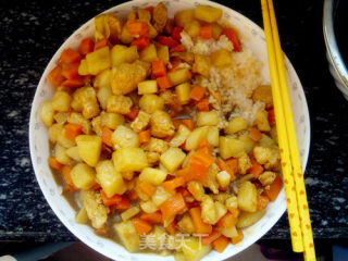 The Most Beautiful But Curry~delicious Curry Potato Chicken~ recipe